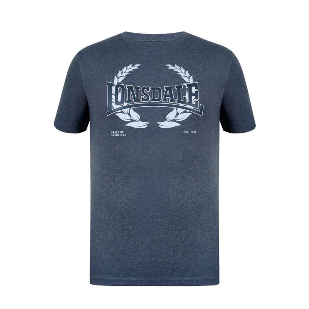 Lonsdale Mens Geometric Logo T-Shirt / Laurel